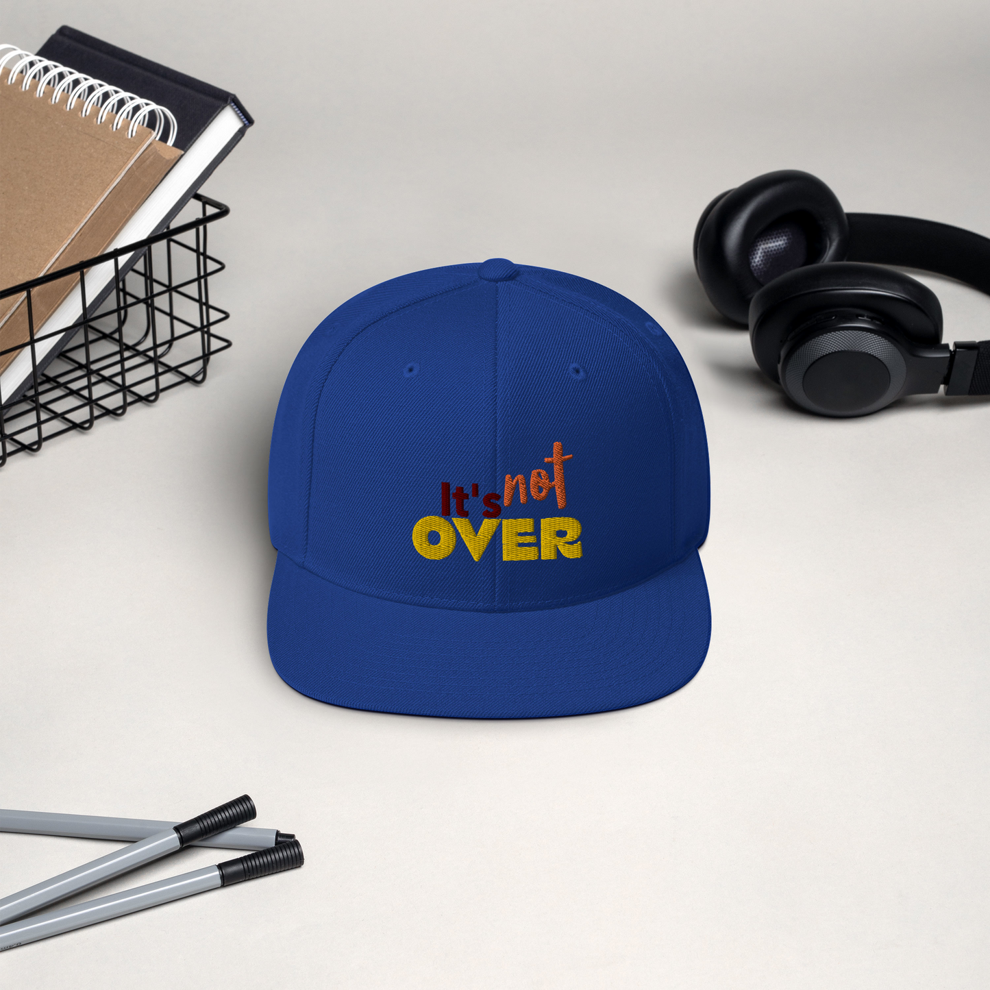 IT'S NOT OVER Snapback Hat (available in multiple NEW colors)